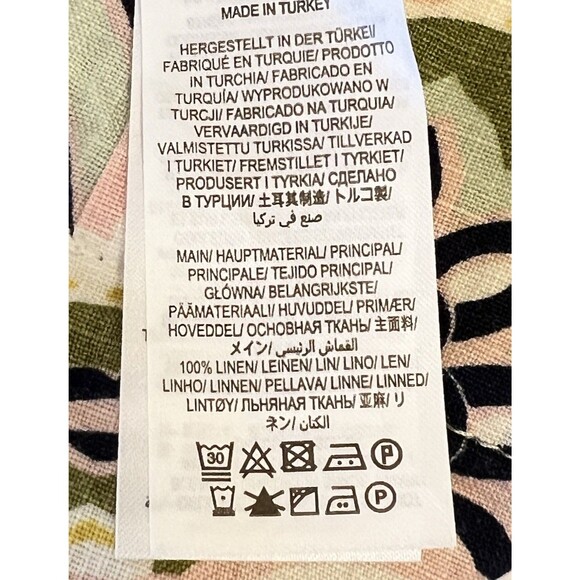 BODEN Laurie 100% Linen Paisley Print Shift Dress 3/4 Sleeve Pockets Preppy 2R - Picture 8 of 10